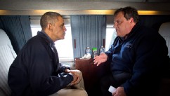 PHOTO: Barack Obama and Chris Christie