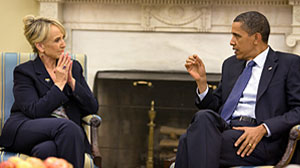 Photo: President Obama, Arizona Gov. Jan Brewer to Face Off Over Immigration at White House: Arizona Immigration Law to Take Center Stage in First Meeting After Weeks of Jabs