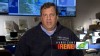 PHOTO: As Hurricane Irene hits the Northeast, New Jersey Governor Chris Christie is interviewed on 