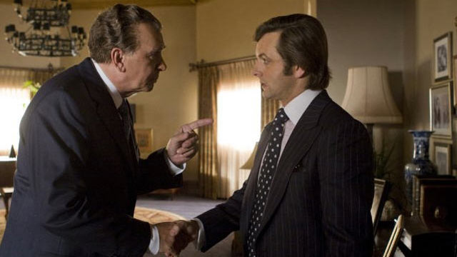 PHOTO: Frank Langella and Michael Sheen star in "Frost/Nixon."