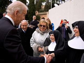 Joe Biden Schmoozes With Nuns