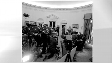 PHOTO: On Oct. 22, 1962, President Kennedy addressed the nation about the Soviet arms buildup in Cuba during a televised speech watched by more than 100 million Americans.