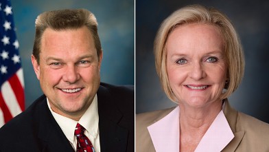 PHOTO: Jon Tester and Claire McCaskill
