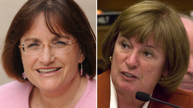 PHOTO: Ann McLane Kuster, left, and Carol Shea-Porter.