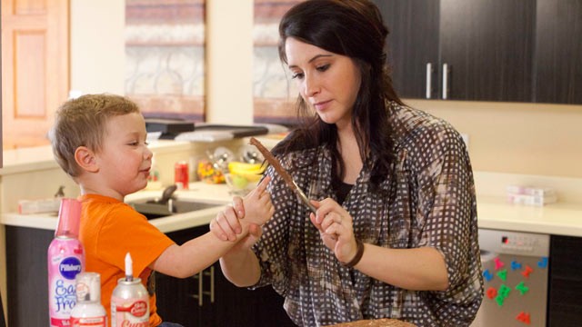 PHOTO: Bristol Palin cooks with her son Tripp in the new Lifetime docu-series, 'Bristol Palin: Life?s a Tripp'.