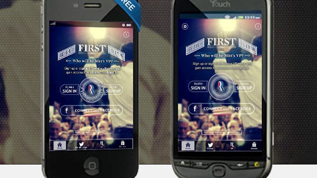 PHOTO: Mitt Romney's campaign announced a new app called