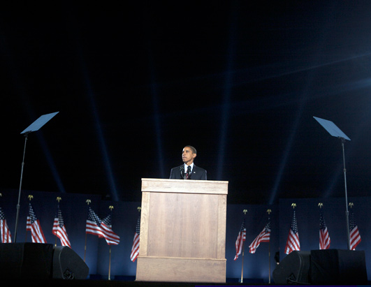 Behind the Scenes with Obama on Election Night