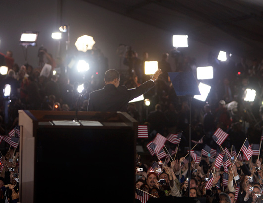 Behind the Scenes with Obama on Election Night