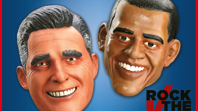 PHOTO: Spirit Halloween Political Masks Sales Will Determine Next President.