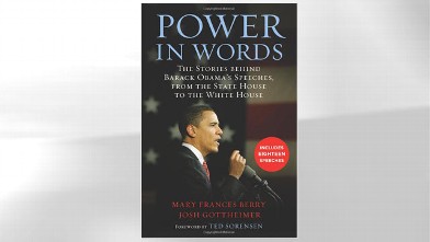 PHOTO: The cover of Josh Gottheimer's and Mary Frances Berry's book "Power in Words: The Stories behind Barack Obama's Speeches," is shown here.
