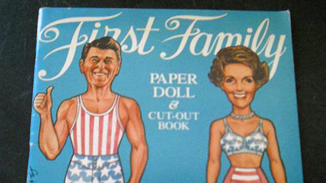 PHOTO: Nancy and Ronald Reagan first family paper doll and cutout book.