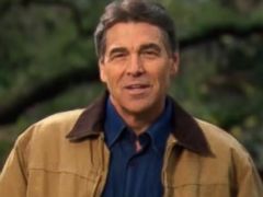 PHOTO: Rick Perry appears in his Strong advertisement, which debuted on his official YouTube account Dec 6, 2011.