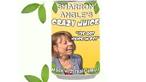 PHOTO: Harry Reid ad Sharron Angle Crazy Juice