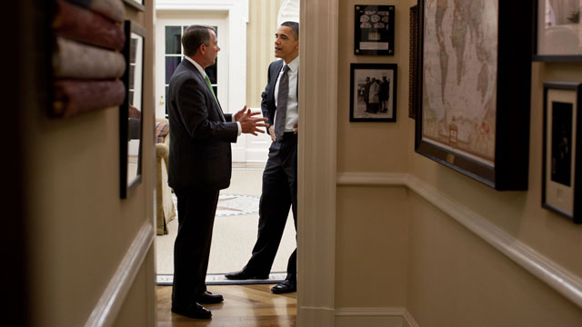 PHOTO: President Obama and House Speaker John Boehner engaged in secret meetings at the White House in an attempt to reach a historic spending and debt deal, which ultimately collapsed.