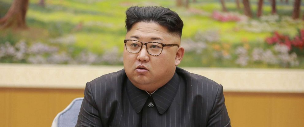 PHOTO: North Koreas leader Kim Jong Un holds a meeting of the ruling partys presidium, Sept. 3, 2017. 