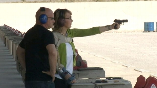 VIDEO: Former congresswoman visited a Las Vegas shooting range on the "Rights and Responsibilities Tour."