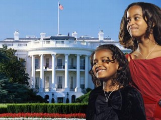 Malia and Sasha Obama