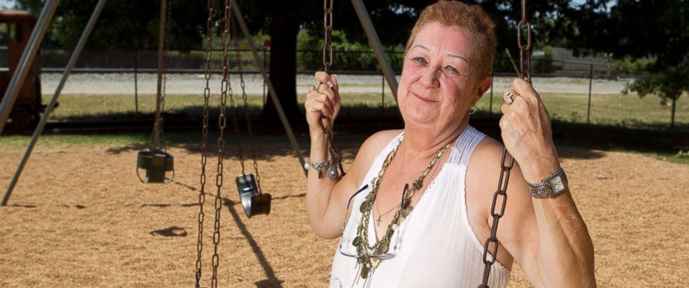 PHOTO: Pro-life activist Norma McCorvey poses in a Smithville, TX park, July 2011. McCorvey, who was "Jane Roe" in the 1973 Supreme Court died Feb. 18, 2017. 