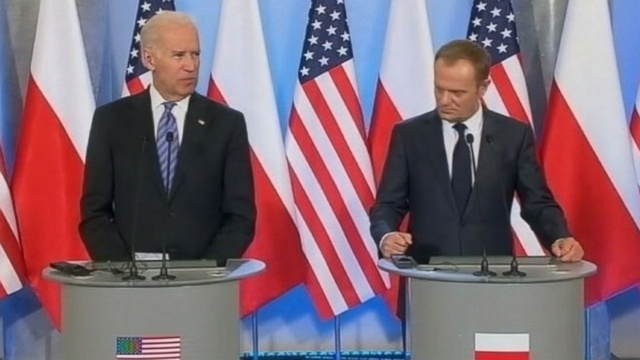 The vice president is working to assure Ukraines neighbors they have American support.