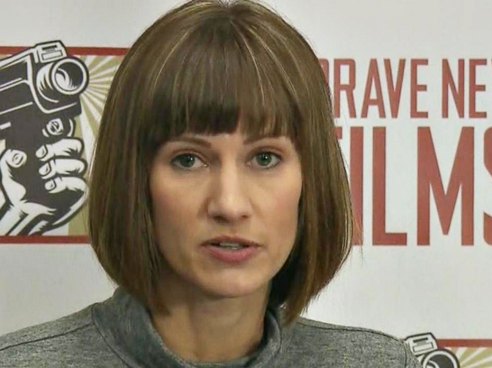 PHOTO: Rachel Crooks appears at press conference in New York City on Dec. 11, 2017, alongside other women who have publicly accused President Donald Trump of sexual harassment and assault.
