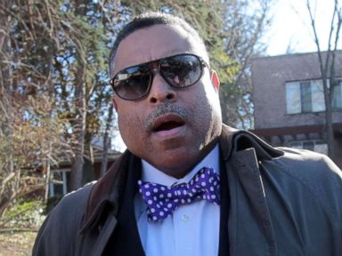 PHOTO: Arnold Reed, an attorney for U.S. Rep John Conyers, makes a statement to the media in front of Conyers family home in Detroit, Nov. 29, 2017.