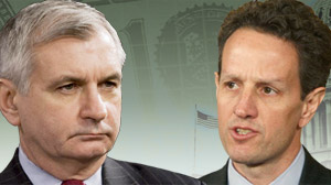 Sen. Jack Reed, D-RI and Geithner