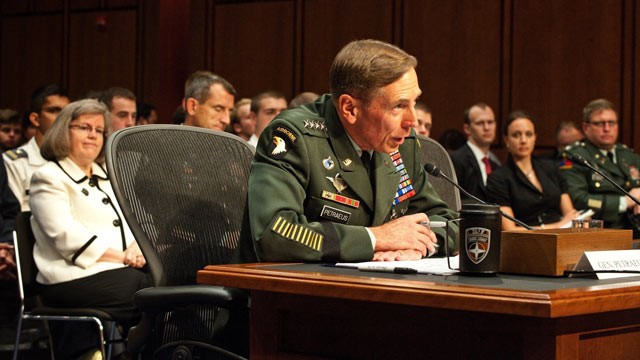 PHOTO: US Army General David Petraeus sits before the Senate Select Committee on Intelligence for his confirmation hearing as the next Director of the Central Intelligence Agency in this June 2011 photo.