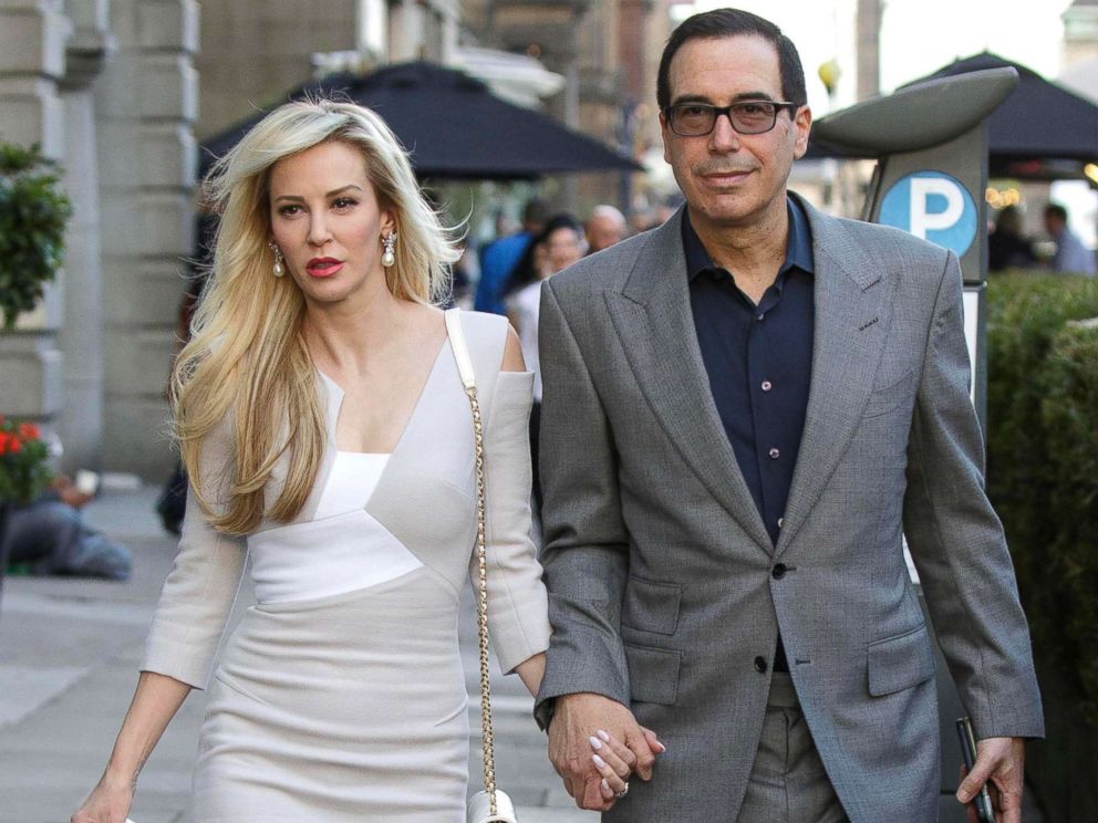 PHOTO: Louise Linton and Treasury Secretary Steve Mnuchin are pictured during their honeymoon in Edinburgh, Scotland, Aug. 5, 2017.
<p itemprop=