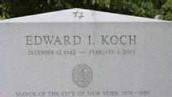 VIDEO: The engraver mistakenly listed Ed Koch's birth year as 1942 instead of 1924.