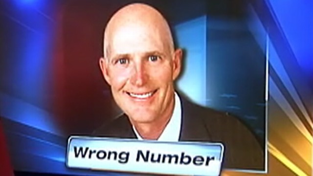 VIDEO: Florida governor misread toll-free number for his states health department during cabinet meeting.
