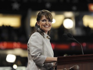 Pic of Alaska Gov. Sarah Palin accepting the Republican vice presidential nomination to serve as Sen. John McCain's running mate.
