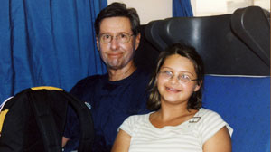 Tim and Brae smiling
