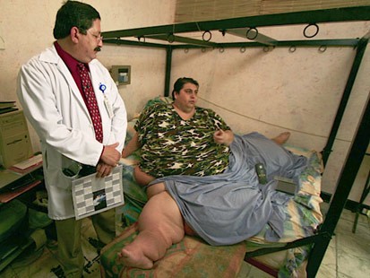world fattest and heaviest people ever. Manuel Uribe was the heaviest