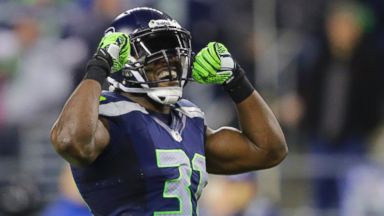 PHOTO: Seattle Seahawks Kam Chancellor celebrates a play against the New Orleans Saints, Dec. 2, 2013, in Seattle.