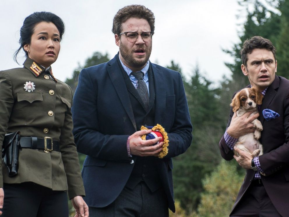 PHOTO: From left, Diana Bang, Seth Rogen, and James Franco are pictured in The Interview.