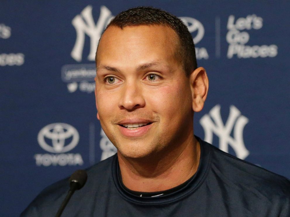 PHOTO: New York Yankees designated hitter Alex Rodriguez addresses the media to announce his retirement during a press conference at Yankee Stadium in the Bronx, New York, Aug. 87, 2016. 