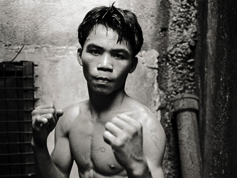 PHOTO: A teenage Manny Pacquiao is seen here at the LM Gym in Manila, Philippines, in 1996. 