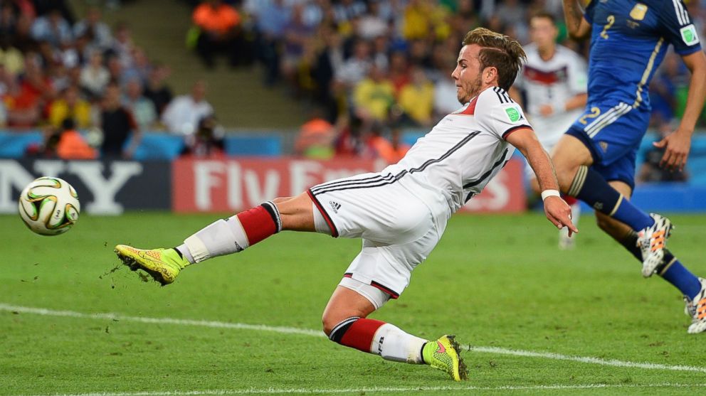 PHOTO: Mario Goetze of Germany during the 2014 FIFA World Cup Brazil Final match between Germany and Argentina at Maracana on July 13, 2014 in Rio de Janeiro, Brazil.