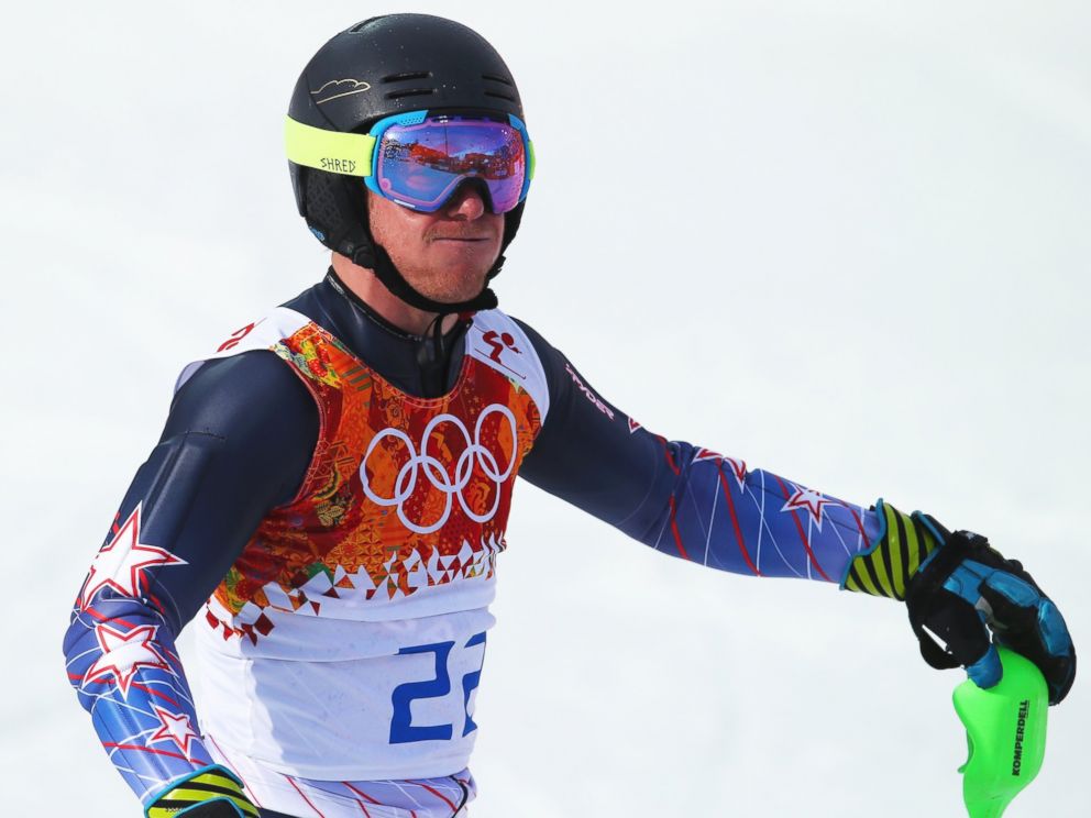 PHOTO: Ted Ligety of the United States competes during the Alpine Skiing Mens Super Combined Downhill at Rosa Khutor Alpine Center on Feb. 14, 2014.