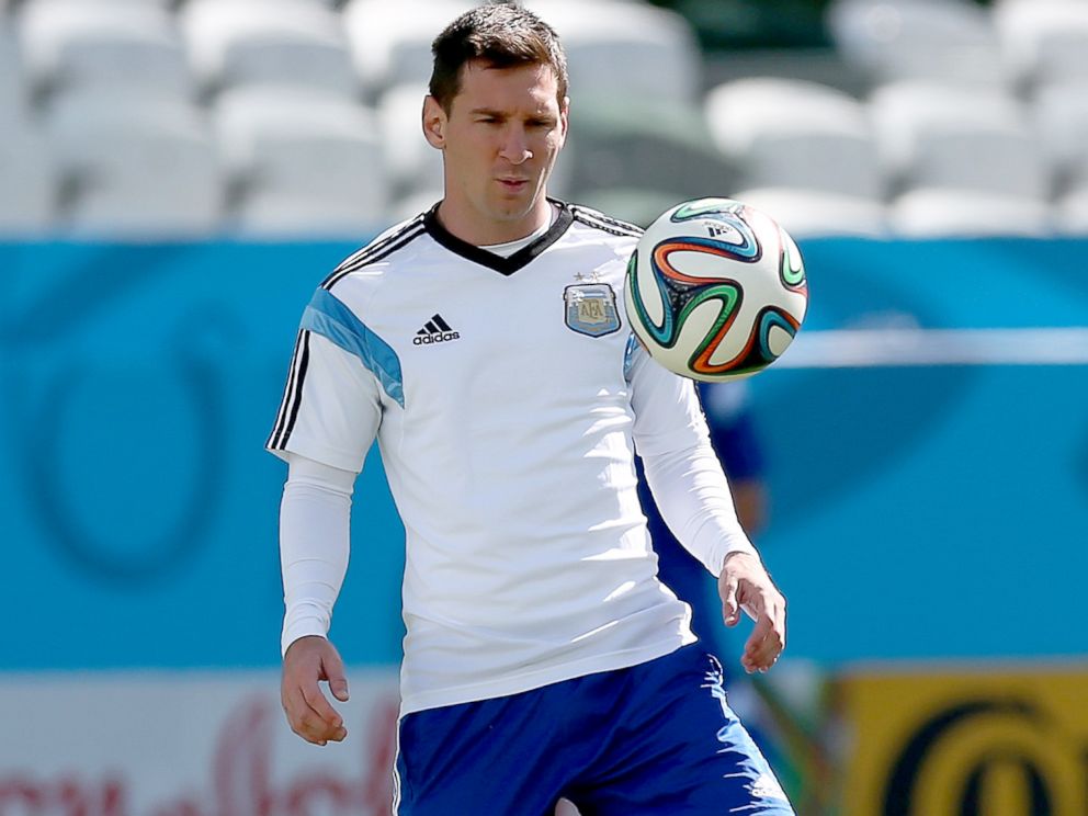 PHOTO: Lionel Messi of Argentina during a training session at Arena de Sao Paulo, June 30, 2014, in Sao Paulo.