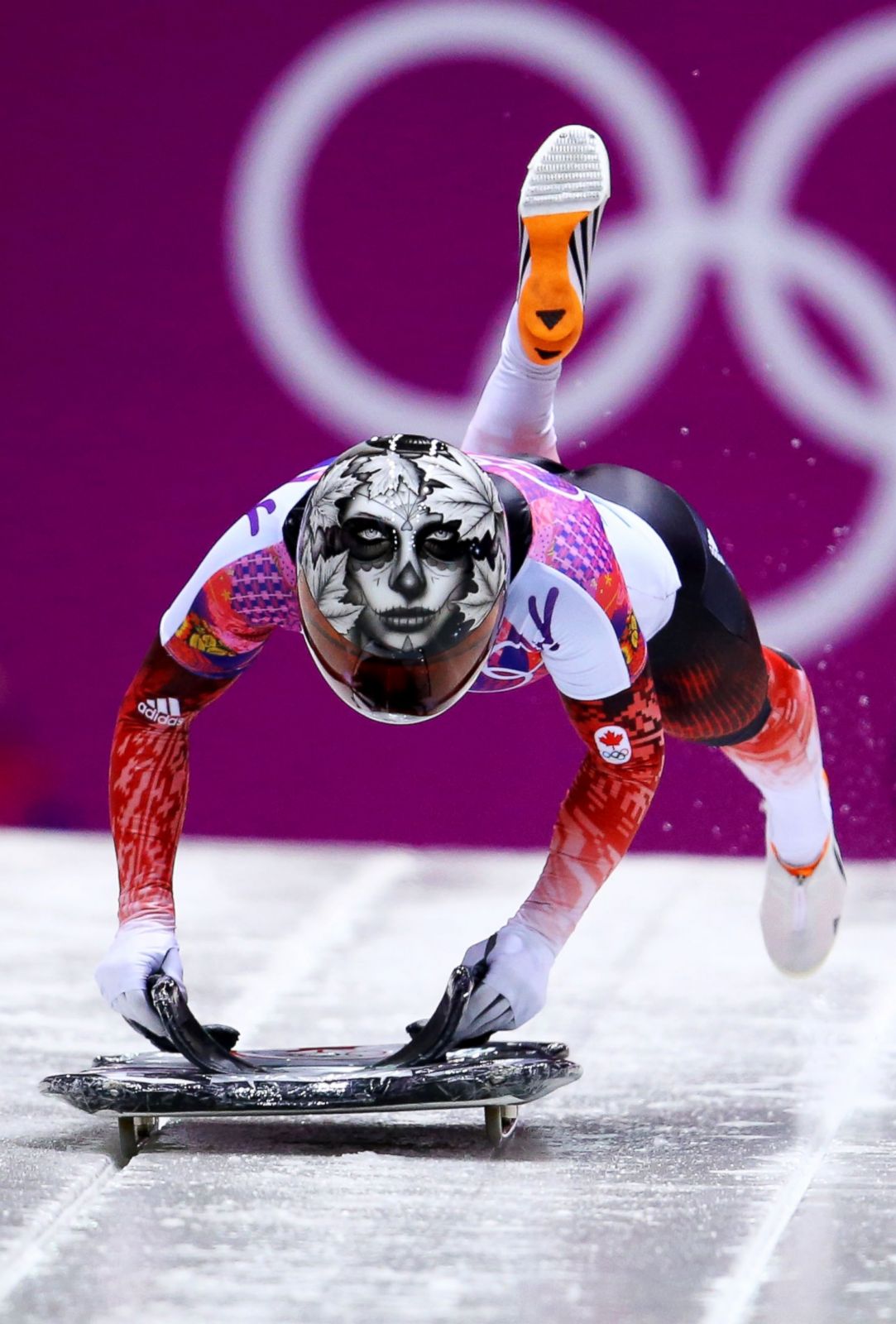 Winter Olympics 2014: Skeleton Olympians' Helmets Photos 