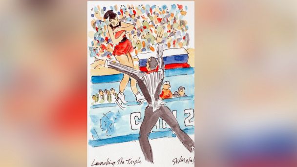 Olympic Art, From Watercolors to Etch a Sketch HT watercolor art olympics2b ml 140219.jpg 16x9 608 Olympic Art, From Watercolors to Etch a Sketch