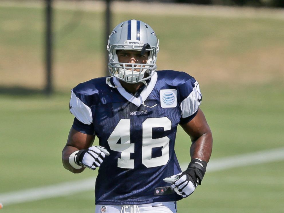 PHOTO: Michael Sam of the Dallas Cowboys jogs on the field during a team practice on Sept. 3, 2014, in Irving, Texas.