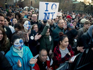Sanders Holds Massive Rally in NYC Park