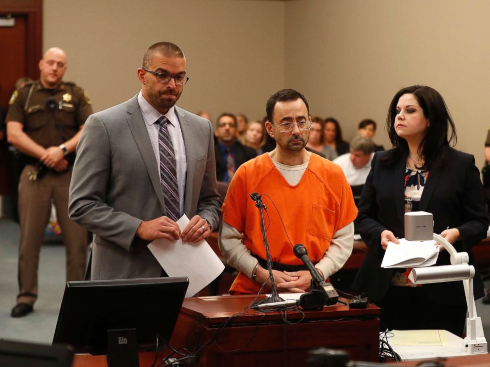 PHOTO: Dr. Larry Nassar, 54, appears in court for a plea hearing in Lansing, Mich., Nov. 22, 2017.