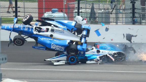 Scott Dixon survives terrifying 'wild ride' crash at the Indy 500