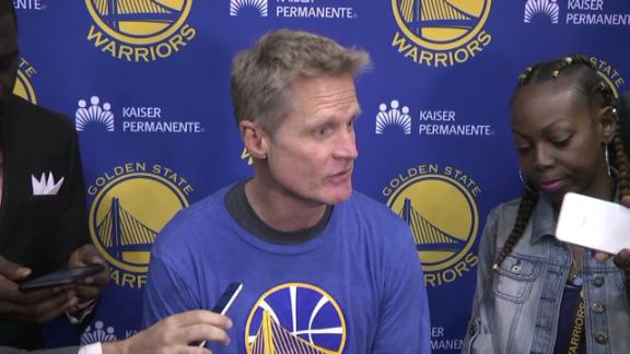 Image result for Steve Kerr not planning on coaching Game 1, but decision still 'up in the air'