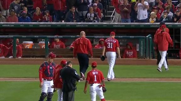 Nationals' Max Scherzer Leaves Game With Apparent Injury