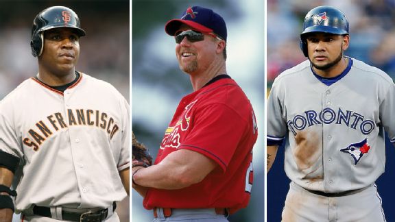 Melky Cabrera, Barry Bonds, Mark McGwire