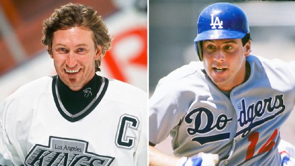 Wayne Gretzky and Mike Scioscia